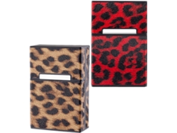 Estuche Portátil Para Cigarrillos Ciieeo, 2 Piezas, Diseño Ergonómico Y Hebilla, Ligero, De Abs Y Pu, Para