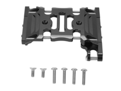 Ymsl Placa De Caja De Engranajes Central Para Coche Rc, Base De Montaje De Aleación De Aluminio Resistente Al Desgaste Para Axial 1/10 Negro Hxl