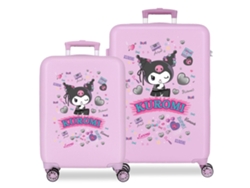 Juego de maletas Kuromi Retro Pop Lilac SANRIO (46x65x23cm 91l)