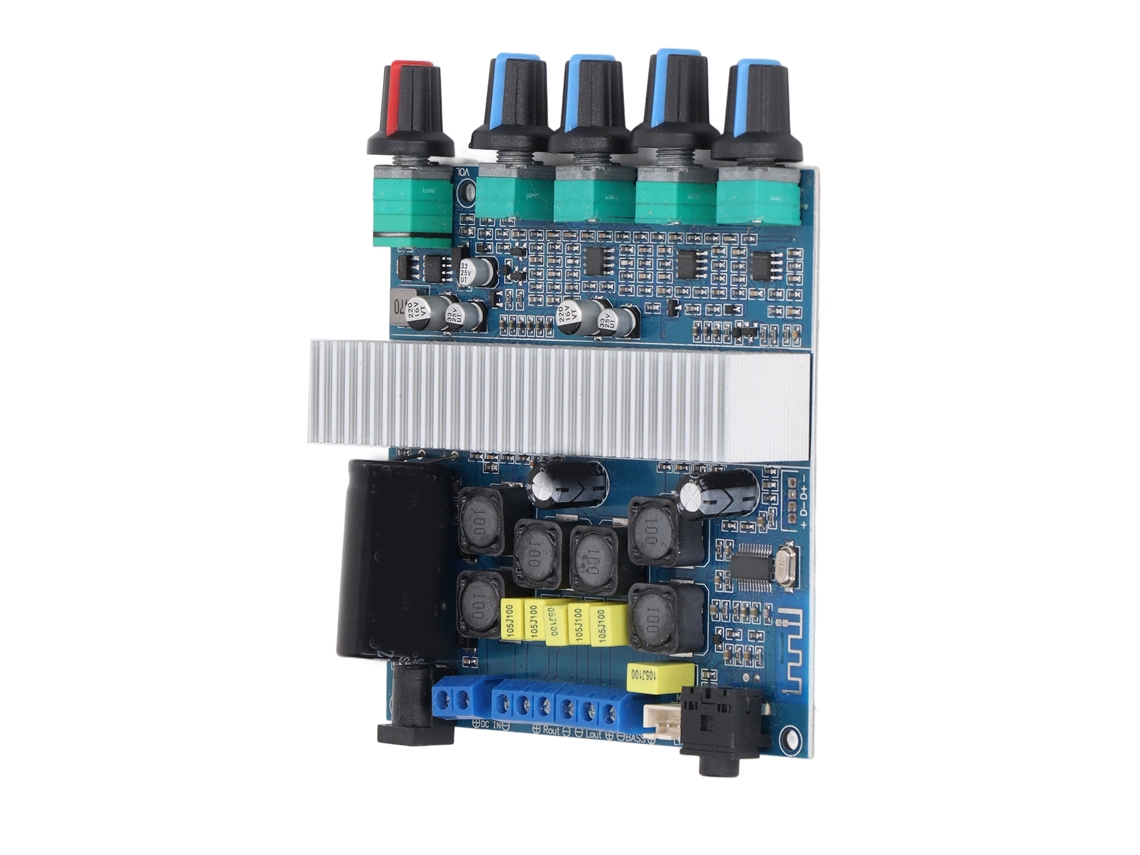 Tarjeta De Audio Con Amplificador Digital De 3 Canales Tpa3116d2 Con Bluetooth 4.2, 12-24v, 100w+50w+50w