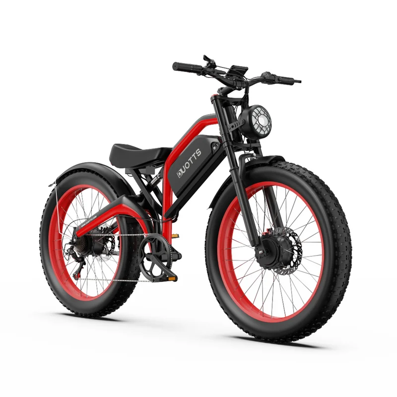 Bicicleta eléctrica Duotts ​​N26 750w X2 con batería Samsung de 48v 20ah, velocidad máxima de 55 km/h, autonomía de 100-120 km, neumáticos inflables de 26x4.0 pulgadas.
