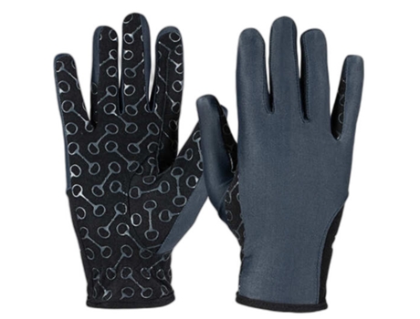Guantes de equitación con palma de silicona para niños HORZE