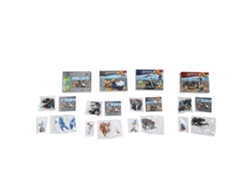 4 Cajas/set De Bloques De Dinosaurios Coloridos De Partículas Pequeñas Para Juguetes De Construcción De Rompecabezas Diy