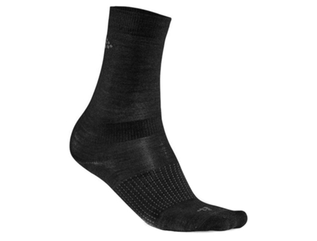 Calcetines para Hombre CRAFT Wool Liner 2 Pares Negro para Montaña (EU 46 - 48)