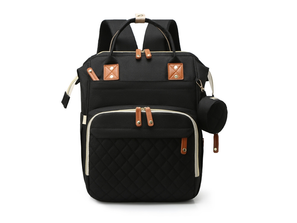 Mochila pañalera CUICH Mommy Mom And Baby 3 en 1 Negro