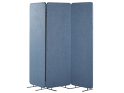 Separador absorbente de sonido BELIANI Standi de Poliéster Azul 184x30x184
