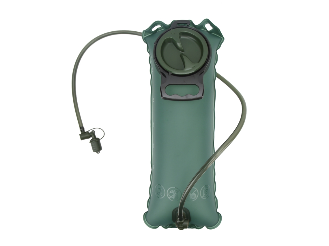 Bolsa De Agua Para Ciclismo Al Aire Libre De 2,5 L, Resistente A Fugas, De Tpu, Con Manguera De 100 Cm, Color Verde.