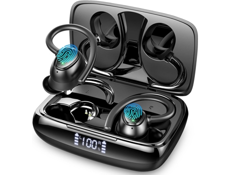 Auriculares inalámbricos, Auriculares inalámbricos Bluetooth 5.3 con micrófono 4 HD ENC, Auriculares inalámbricos 48H sobre auriculares con graves ...