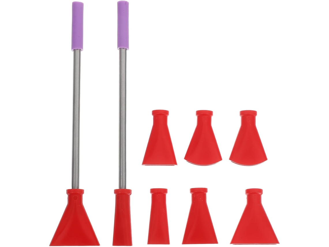 Juego De Boquillas De Control De Fluidos De Precisión De Acero Inoxidable Para Pintura Acrílica, Color Rojo Pajizo.