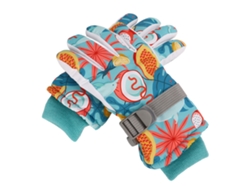 2026-2 Pares Guantes De Ski Para Niños Termicos Aislantes Impermeables Antiviento Para Invierno Nieve Azul Claro 5 Dedos