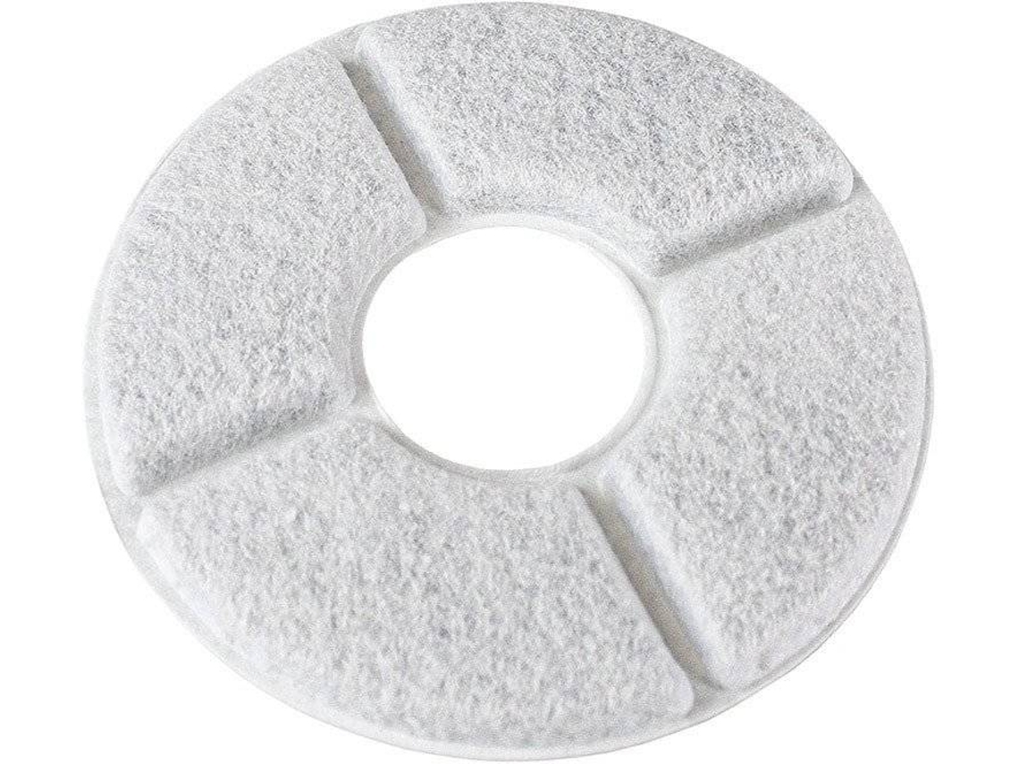 Filtro de agua para perros, 6 kits (blanco - 12 x 12 cm - fibra de carbono)