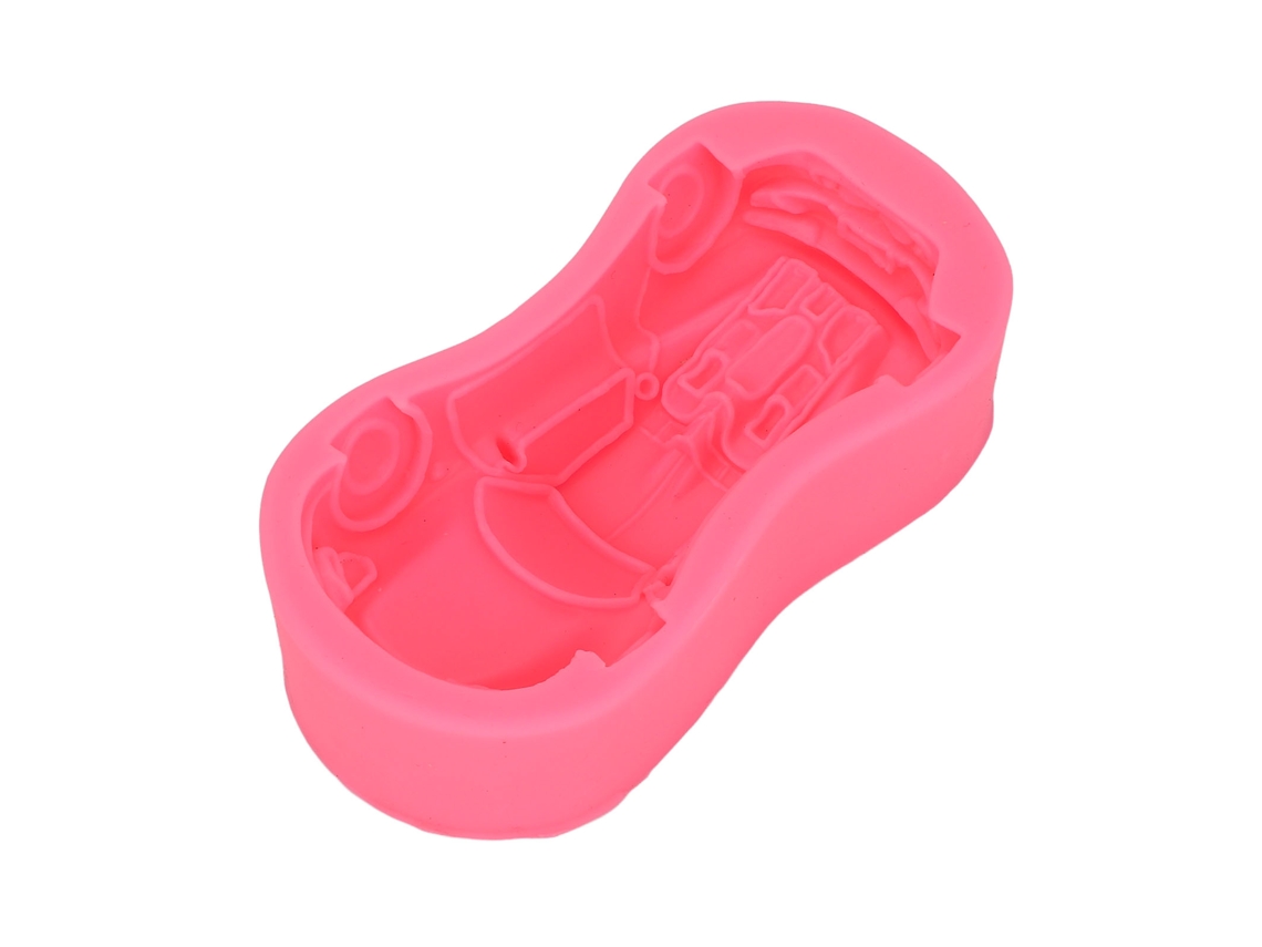 Molde De Silicona Para Coches De Carreras, Pasteles, Fondant, Galletas, Jabones Y Manualidades.