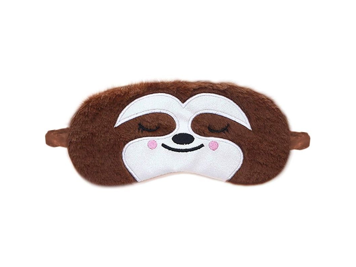 Antifaz Para Dormir Con Diseño De Perezoso En 3d, Color Marrón, Suave Y Transpirable, Para Niños, Mujeres Y Adultos.