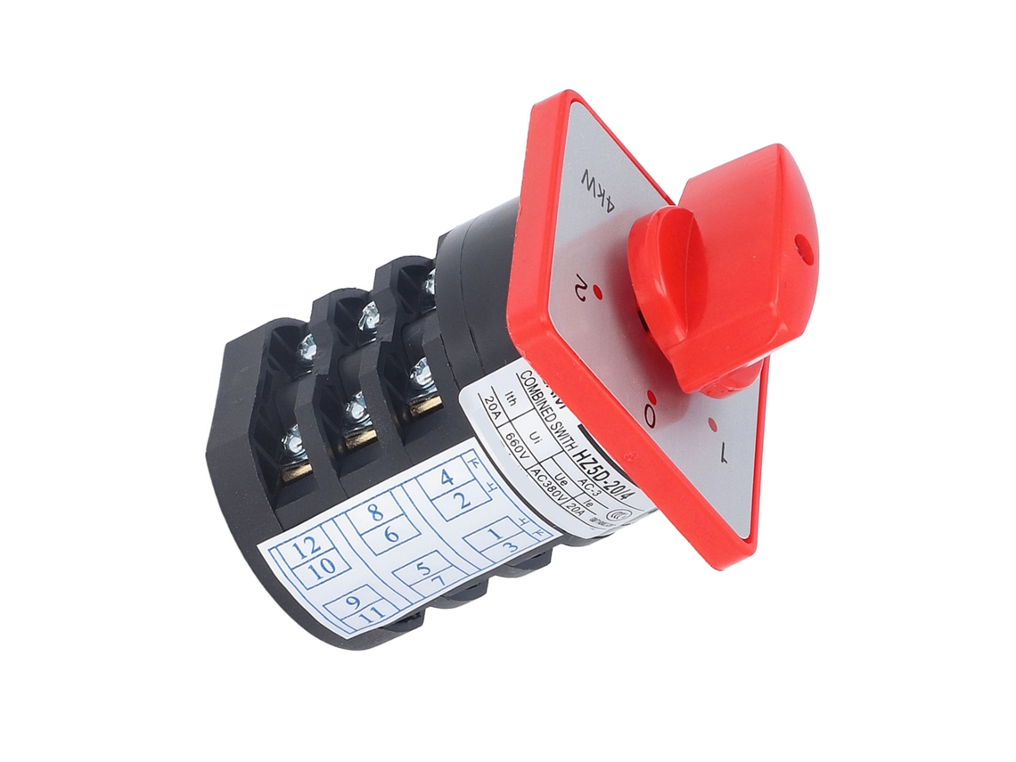 Conmutador Rotativo De Cambio 3 Polos 3 Posiciones Accesorio Control De Potencia Ac 380v