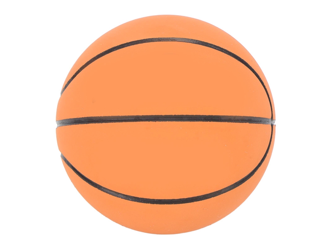 Pelota De Baloncesto Pequeña Interactiva De Goma Para Mascotas, Portátil Para Aliviar El Estrés, Marrón.