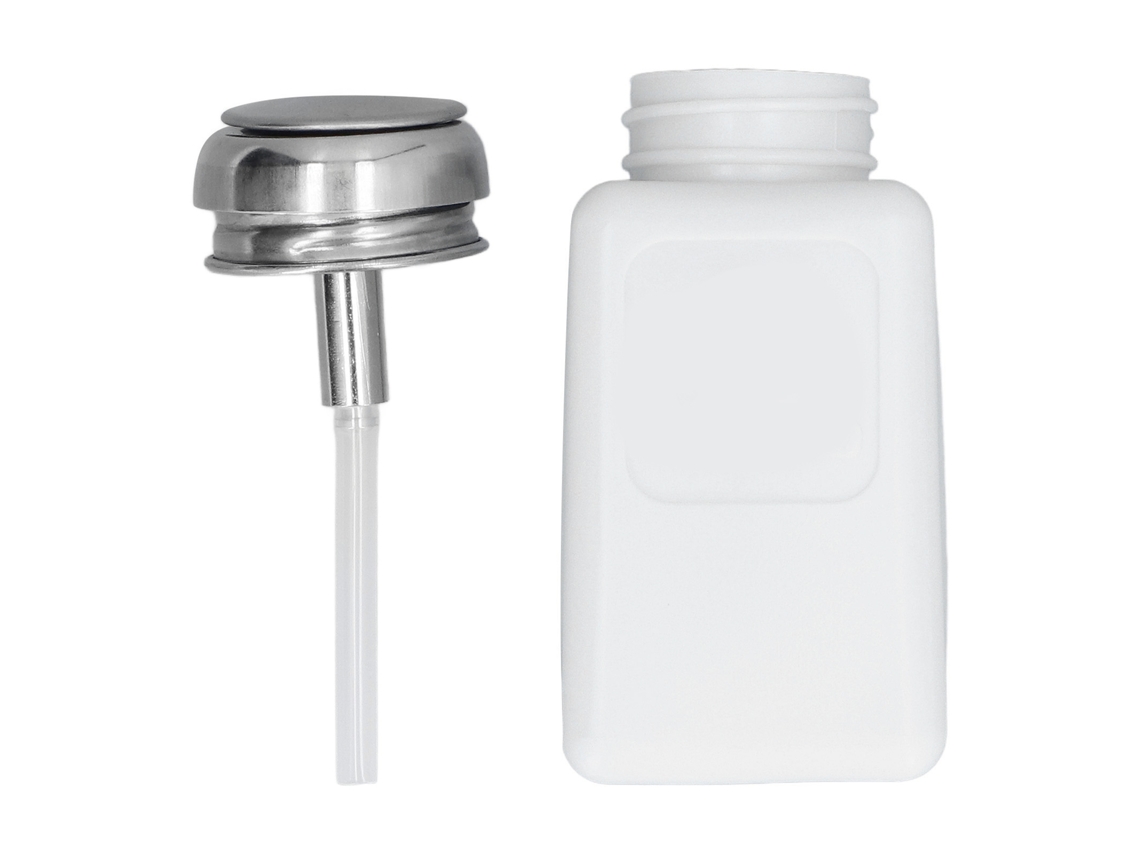 Dispensador De Disolvente Antiestático Cuadrado De 200 Ml Con Tapa De Acero Inoxidable, Seguro Contra Descargas Electrostáticas (esd).