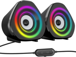 Altavoces para computadora Altavoces para PC y portátiles Altavoces RGB para juegos Mini USB alimentados para PC, portátiles, tabletas