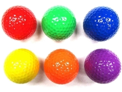 Pelota de golf de colores variados, pelotas de práctica de golf (seis colores)