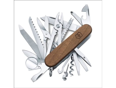 VICTORINOX Swiss Champ Wood Walnut 1.6791.63 Navaja Suiza 91 Mm 29 Funciones