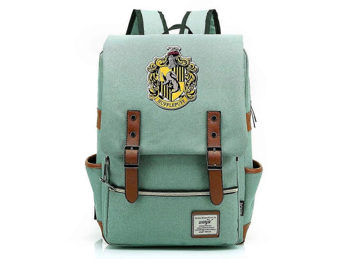 Mochila Escolar Hufflepuff Harry Potter Oxford 16 Pulgadas Verde Juvenil Viajes Estudiantes 16 Pulgadas Verde Claro