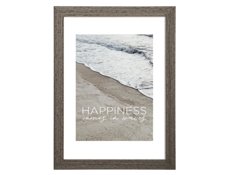 Marco de madera gris olas 20 x 30 cm marrón