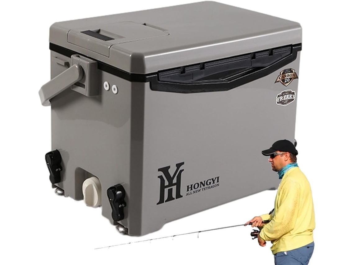 Nevera Rígida: Nevera De Viaje Ultraligera, Contenedor Compacto Para Bebidas, Estuche Refrigerador Montaje Lateral Para