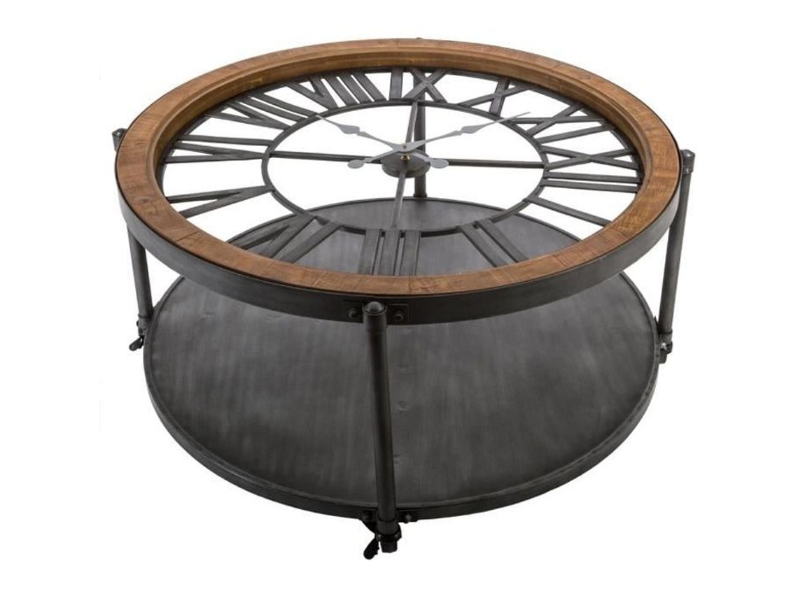Mesa de Centro Retro con Péndulo Metal Negro ATMOSPHERA