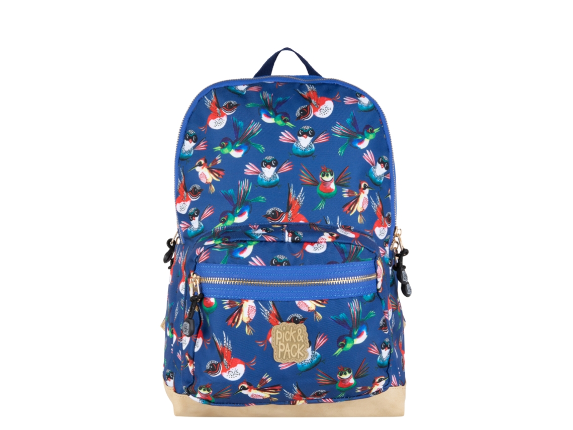 PICK & PACK Birds Backpack M / Navy