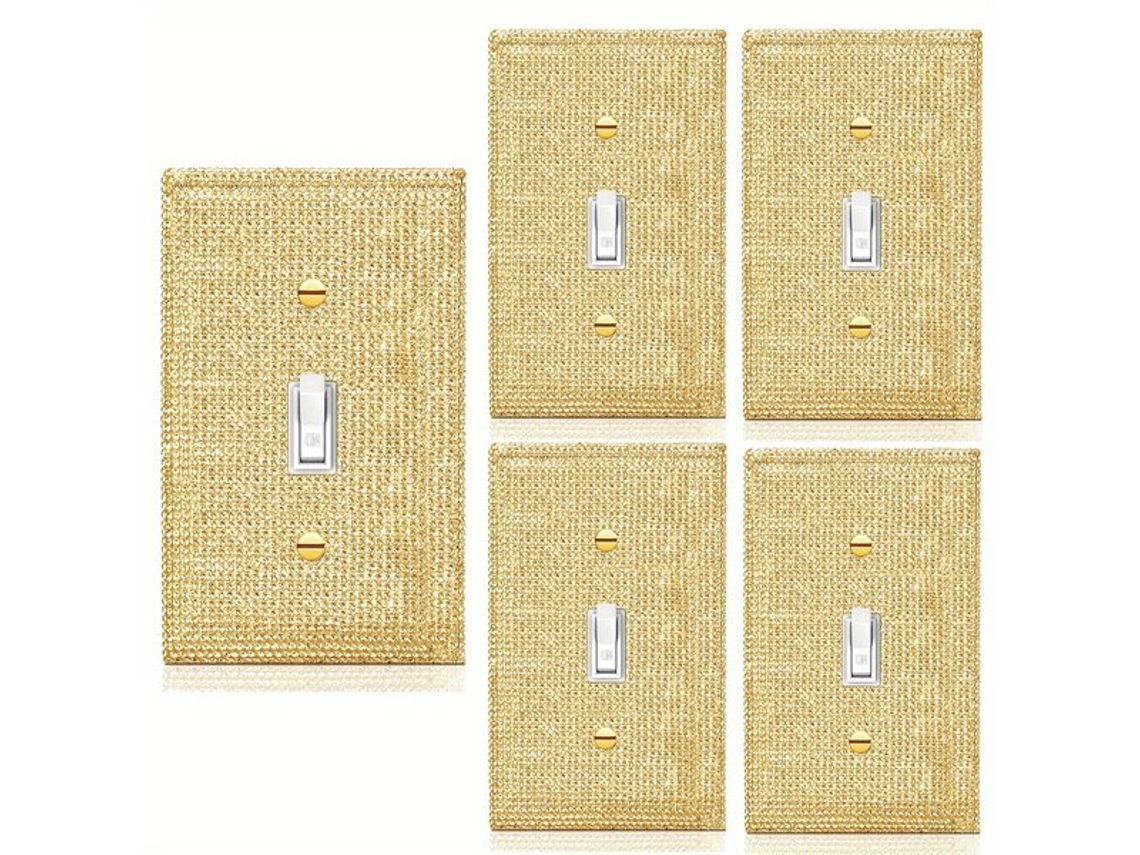Elegantes paneles de pared de cristal dorado para decoración vayotoy