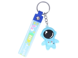 Llavero De Astronauta Cartoon Cute Figura 3d Para Cartera Mochila Bolso Coche Decoración Azul Para Hombre Mujer