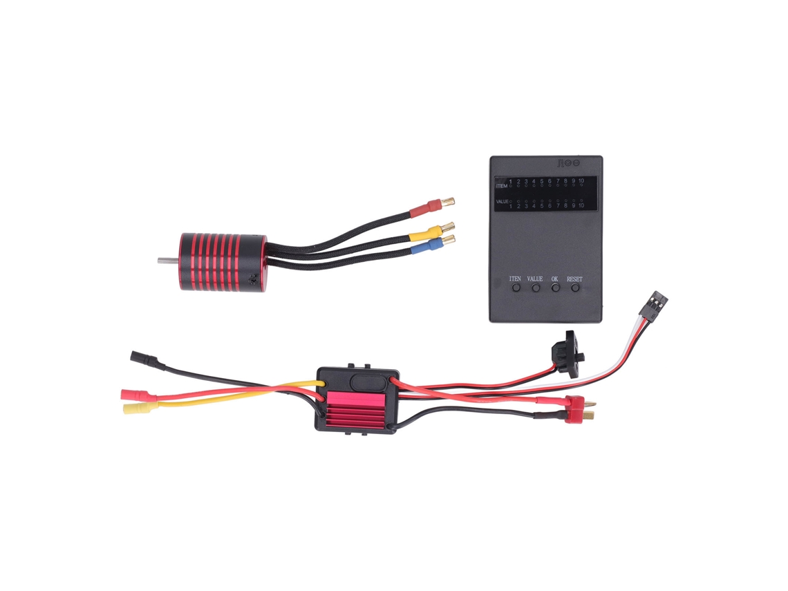 Conjunto De Motor Brushless M2838 5700kv Con Esc De 35a Y Tarjeta De Programación Para Coches Rc A Escala 1/14 Y 1/16.