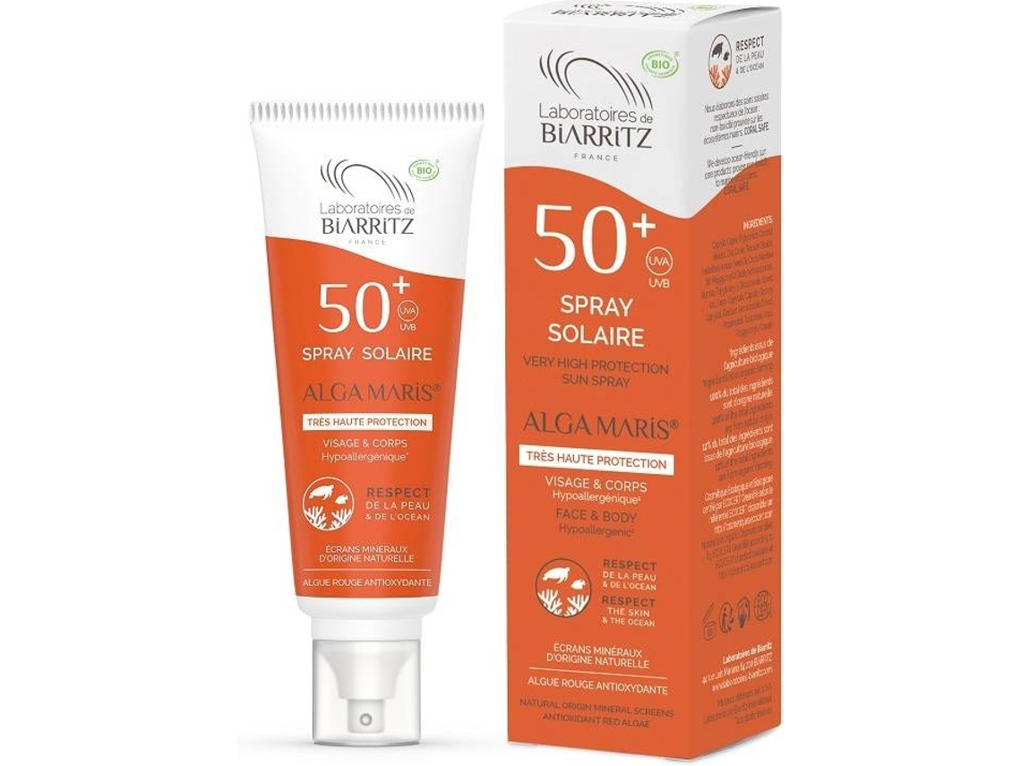 Spray Protector Solar Corporal y Facial LABORATÓRIOS DE BIARRITZ Alga Maris SPF 50 (100 ml)