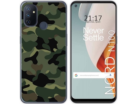 Carcasa OnePlus Nord N100 TUMUNDOSMARTPHONE Camuflaje Multicolor