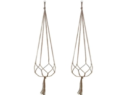 Rebe-cesta Colgante De Macramé Para Macetas De Hemp Rope, 90cm, Interior Y Exterior, Estilo Retro Natural