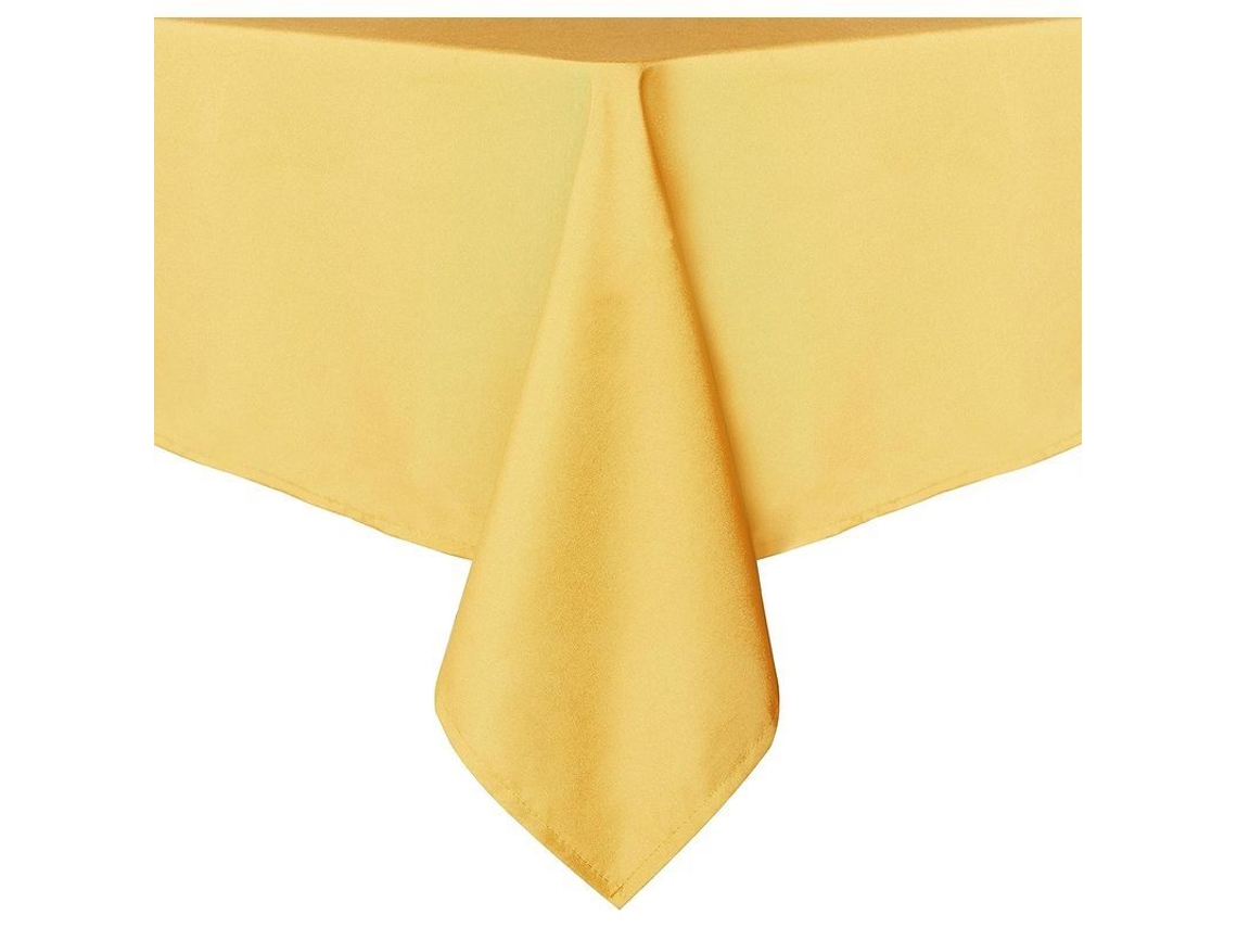 Rebe-mantel Cuadrado 54x54 Pulgadas Resistente A Manchas Y Arrugas Lavable Poliéster Para Mesa De Comedor Fiestas Y Camping Amarillo