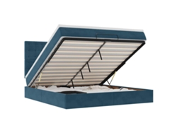 Maison Exclusive - Estructura De Cama Otomana Colchones Terciopelo Azul Oscuro