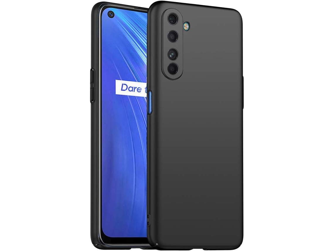 Conjunto de Protectores de Pantalla Proteção Dura para Realme 6 HONGWE. Vidrio Templado Negro (2un)