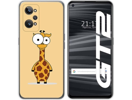 Carcasa para Realme GT 2 5G TUMUNDOSMARTPHONE Dibujos Jirafa Multicolor