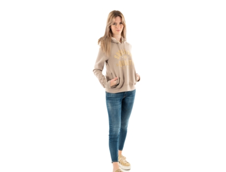 Sudadera con Capucha de Mujer SUPERDRY Luxe Metallic Gris (L)