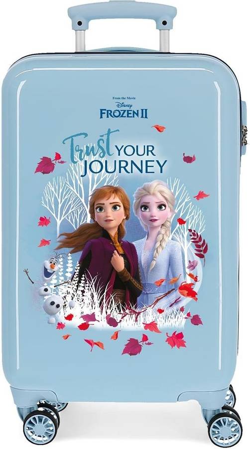 Frozen Trust Your journey maleta de cabina azul 37x55x20 cms abs cierre combinación 32l 25kgs 4 ruedas dobles equipaje mano con capacidad 55