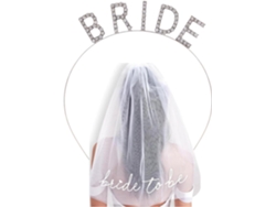 Atractiva Corona Nupcial Con Velo, Elegante Diadema Para La Fiesta De Bodas, Regalo