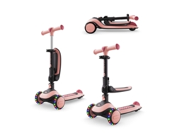 Patinete Kinderkraft HALLEY 2 de Equilibrio Plegable con Asiento Ajustable y Dirección por Inclinación Rosa