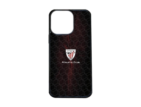 Funda Móvil Oficial Athletic Club para iPhone 15 Pro Max PHONECASES3D Piel Sintética Negro