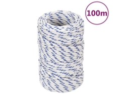 Cuerda De Barco Polipropileno Blanco 2 Mm 100 M