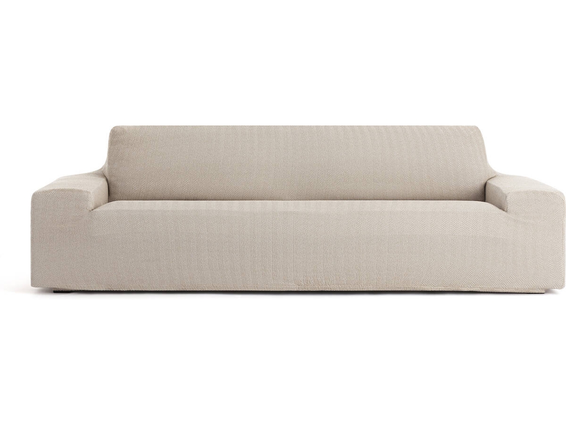 Funda de Sofá 5 Plazas EYSA Premium Jaz Tejido Multielástico (330 x 70 x 120 cm - Poliéster y Algodón - Lino)