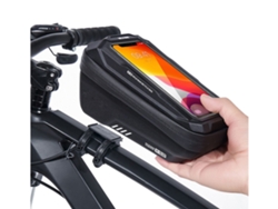Bolsa impermeable para cuadro de bicicleta con soporte para teléfono móvil y tubo superior para manillar con Gusshious