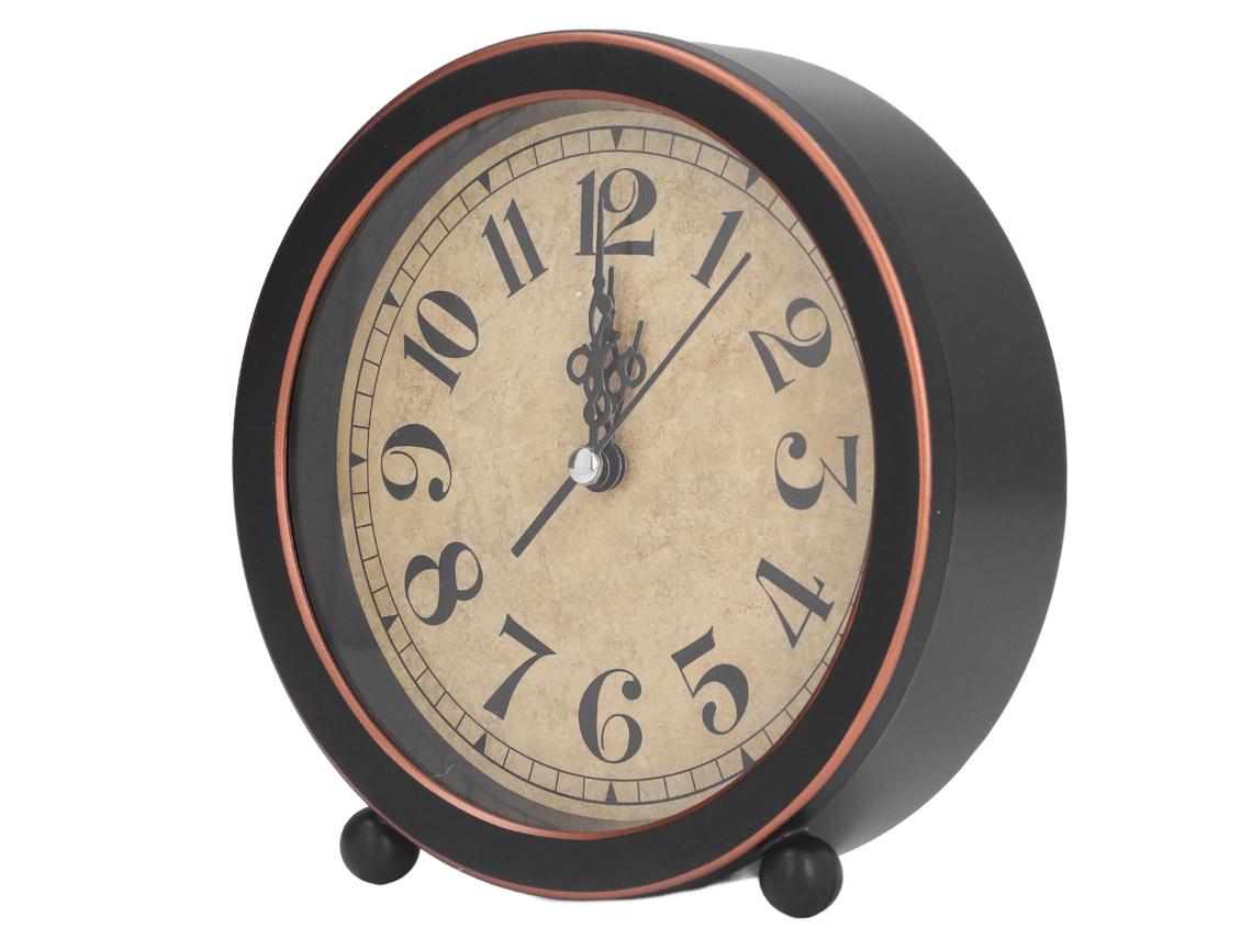 Reloj De Escritorio Silencioso De Estilo Retro, Despertador De Alta Precisión A Pilas Para El Hogar O La Oficina.