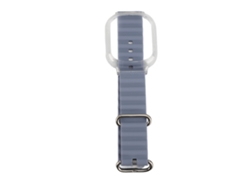 Pulsera de silicona con bisel de policarbonato transparente para Watch 4, color lila