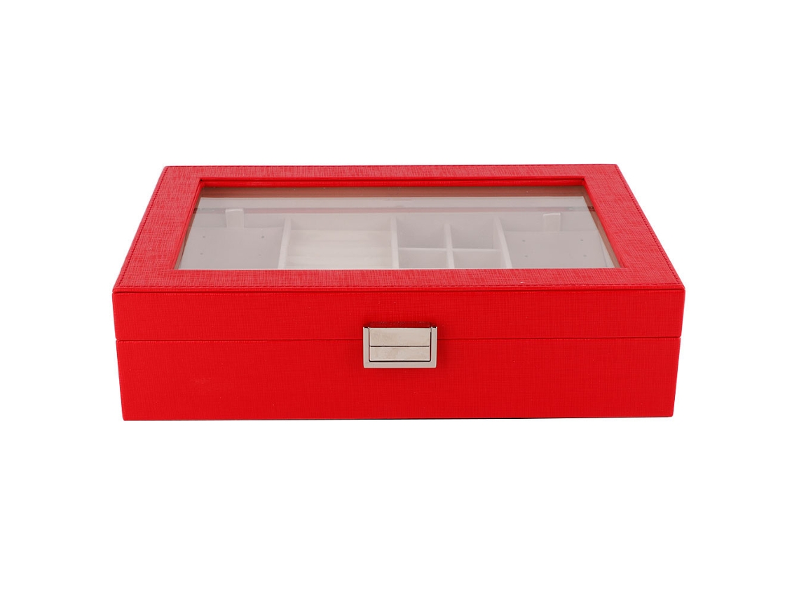 Organizador de joyas para guardar pendientes, collares y anillos.