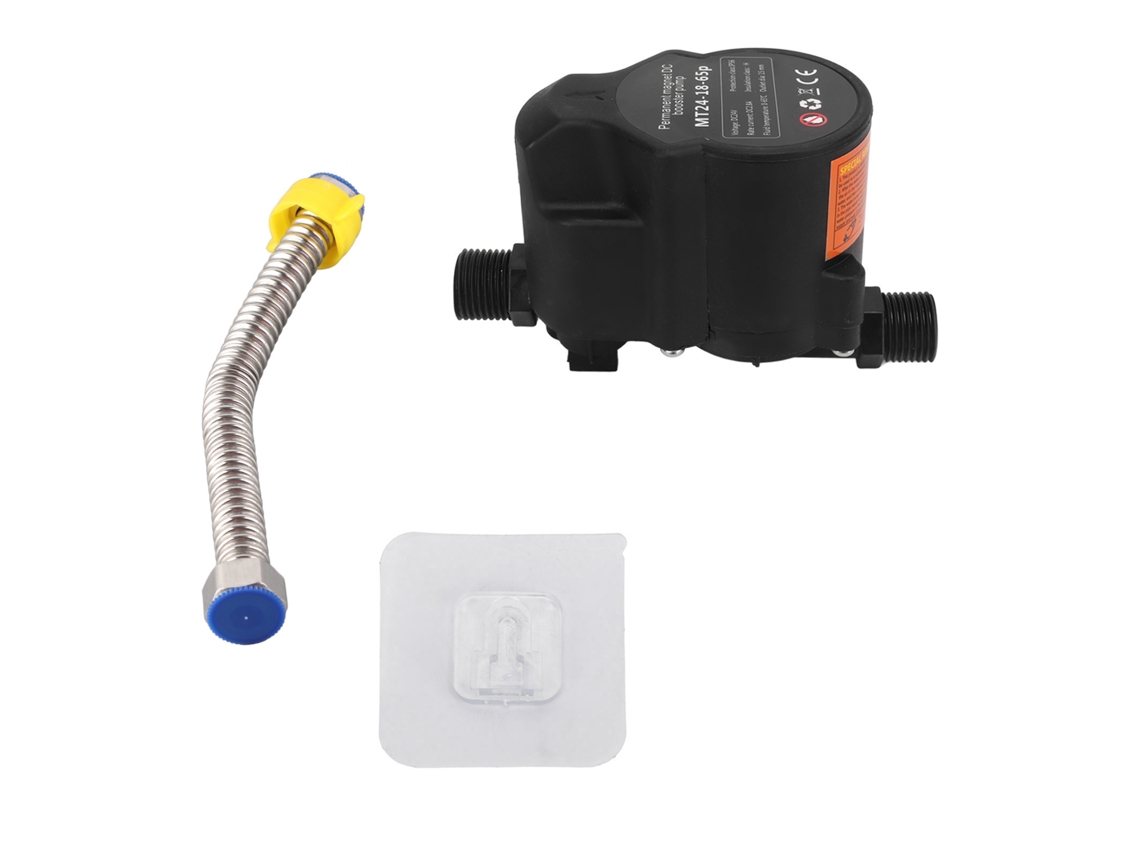 Bomba automática de aumento de presión de bajo ruido para ducha, 24 V CC, compatible con Reino Unido (110-220 V), ideal para el baño.